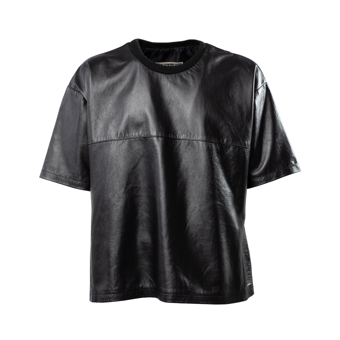 MECCHA leather tee