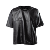 MECCHA leather tee