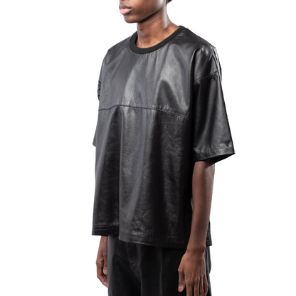 MECCHA leather tee
