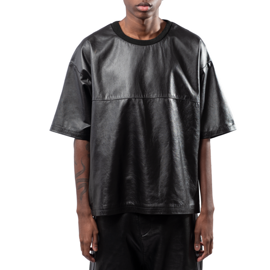MECCHA leather tee