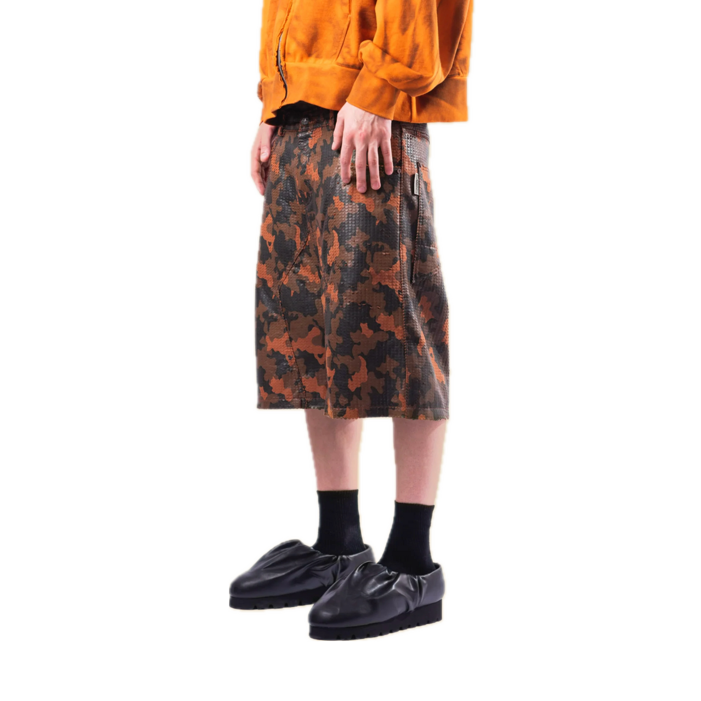 BITMAP leather Shorts
