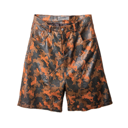 BITMAP leather Shorts